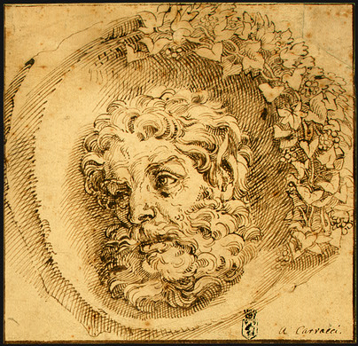 Head of a Faun in a Concave (roundel) dsf